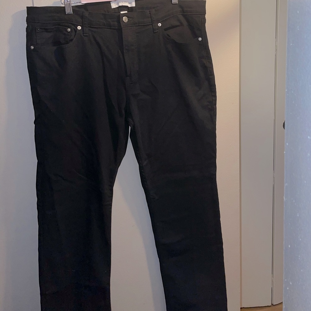 Calvin Klein Mens Black Jeans